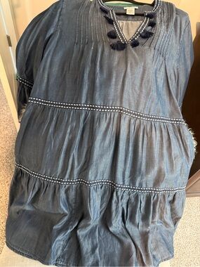 Tommy Bahama Chambray
Embroidered Mini Swim Dress Cover
Up